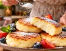 1 ложка – и сырники пышные словно облачко: серединка нежная, а корочка золотистая как в дорогущем ресторане Парижа