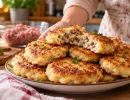 Беру 1 стакан кефира и 1 стакан фарша – и на столе целая гора оладушек: по вкусу получаются сочными, как ленивые беляши
