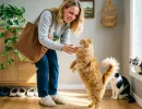 Кошки с характером душки: 4 самые ласковые и весёлые породы — радуются хозяину, хвост виляет как пропеллер