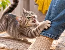 Кошка внезапно бросается на ноги хозяина: это не всегда игра – 6 причин, почему питомец устраивает «засаду»