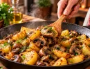 Вкуснейший деревенский ужин, про который постоянно забывают: картофель, грибы и ароматные специи – на ужин в холодный октябрь
