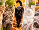 Ваш психологический возраст: какая из пяти кошек вам ближе? Быстрый тест