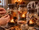 Стеклянные банки из-под кофе храню как зеницу ока: превращаю в уютную вещь на осень – для дома, дачи и даже на подарок