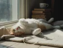 Почему кот лежит на спине