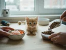 Чем лучше кормить котенка: натуралкой или кормом?