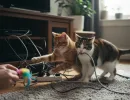 Как отучить кошку грызть провода
