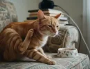 Кот расчесывает ухо: почему и как лечить?