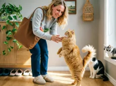 Кошки с характером душки: 4 самые ласковые и весёлые породы — радуются хозяину, хвост виляет как пропеллер