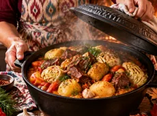 Когда пришла осень – готовлю узбекскую димламу: мясо, капуста, картошка и пикантный аромат яблока