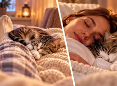 Кошка спит в ногах или у головы? Это не случайно – вот что она пытается сказать