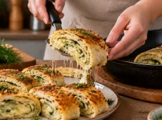 Рулет из лаваша «Хачапури»: тот самый легендарный вкус в быстром формате – свернули и на сковороду