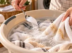 2 ложки в таз воды – и жир с полотенец сползает без следа: ни кипятка, ни дорогих средств
