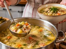 Варю огромную кастрюлю, а супа все равно мало: польский суп получается вкуснее рассольника и готовится в разы легче