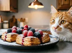 Очередная вкуснятина: творожно-вишневые слойки из готового теста. Простой рецепт хрустящей выпечки к чаю