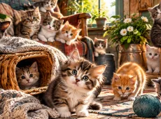 Сколько котят на картинке вы увидели за 5 секунд? Тест определит ваш психологический возраст