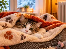 Кошка мёрзнет дома, даже если вам тепло: 5 признаков, что питомцу пора менять спальное место