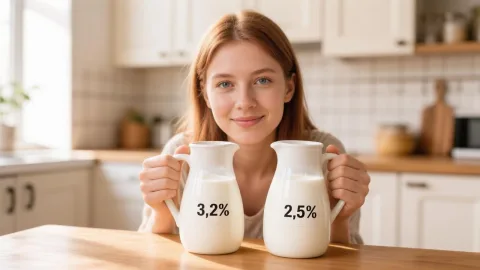 Какое молоко выбрать - 3,2% или 2,5%: ученый дала точный ответ