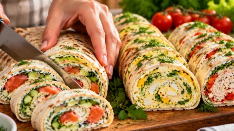 Без шпрот и крабовых палочек: рулет из лаваша делаю только так – 3 вкусные начинки