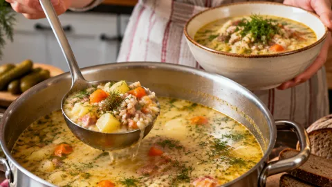 Варю огромную кастрюлю, а супа все равно мало: польский суп получается вкуснее рассольника и готовится в разы легче