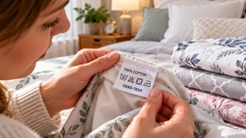 Постельное выбираю не по рисунку и ткани: ищу эти буквы на ярлыке – сразу видно, долго прослужит или будущая тряпка