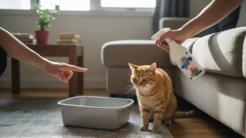 Как отучить кота гадить в неположенном месте