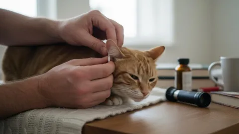 Болезни ушей у кошек: симптомы и лечение