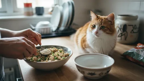 Как отучить кошку от сухого корма