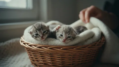 Новорожденные вислоухие котята