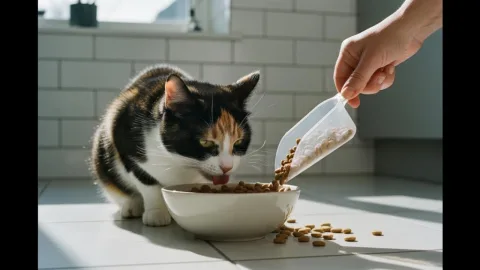 Как правильно кормить кошку сухим кормом