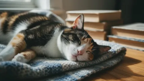Кот храпит