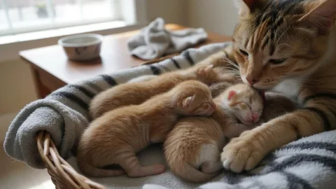 Новорожденные котята