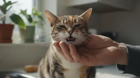 Запах изо рта у кошки