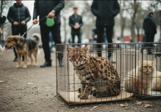 Будучи окружены людьми и другими животными, коты остаются замкнутыми и осторожными