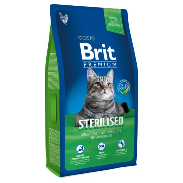 Корм Brit Premium славится своими натуральными консервантами и сравнительно бюджетной стоимостью
