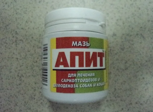 Пример мази, препятствующей попаданию паразитов