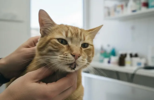 Коты болеют акне чаще кошек