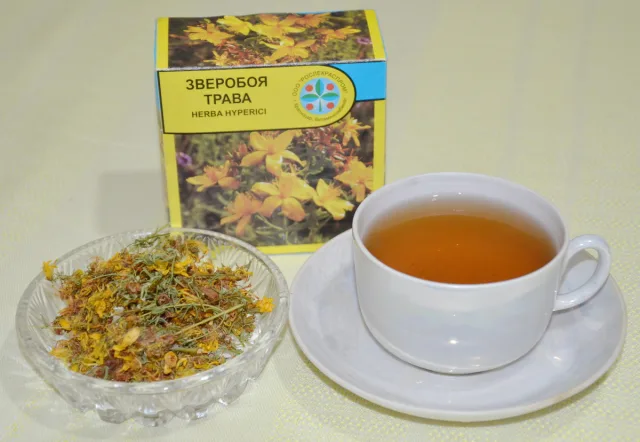 Заваренный зверобой