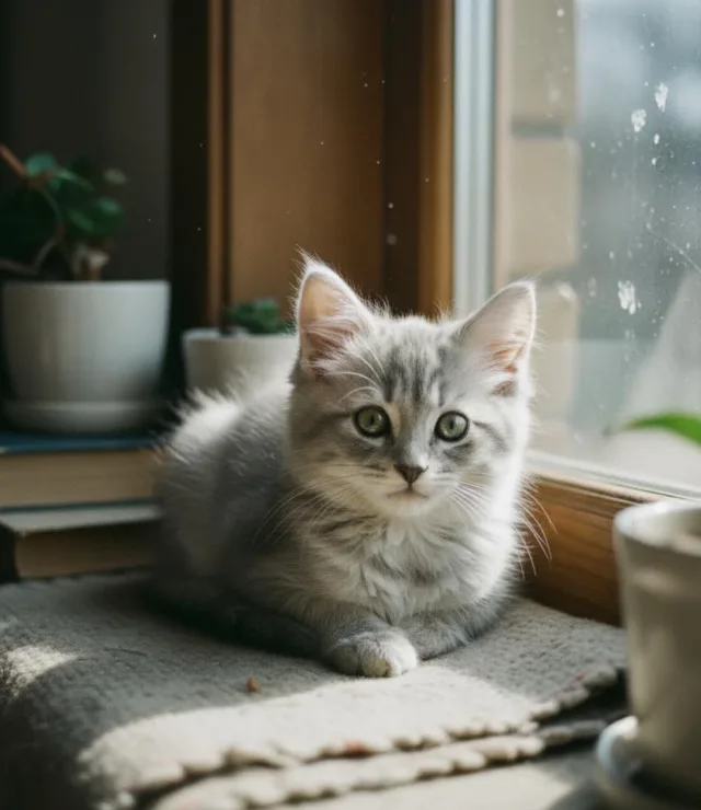 Котёнок породы нибелунг