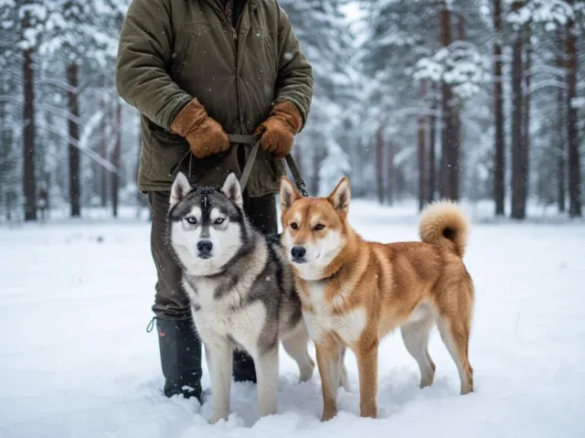 Охотник с собаками
