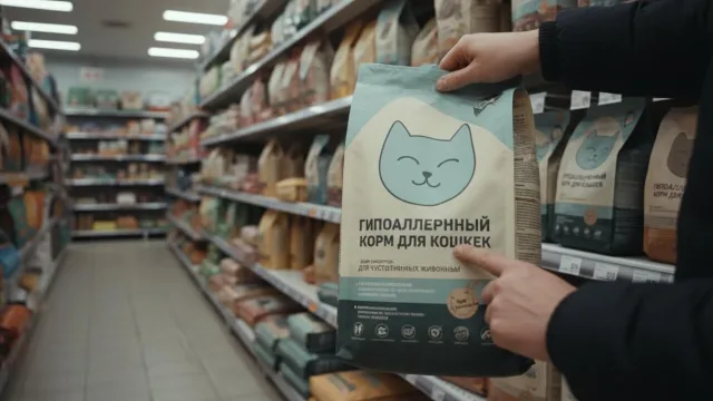 Переводя кошку на гипоаллергенный корм, нужно исключить любую другую пищу