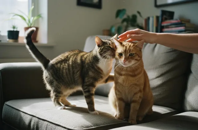 Кошка по-прежнему просит кота