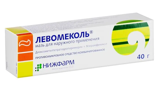 Левомеколь успокаивает воспаление и препятствует размножени микробов вокруг пораженной области