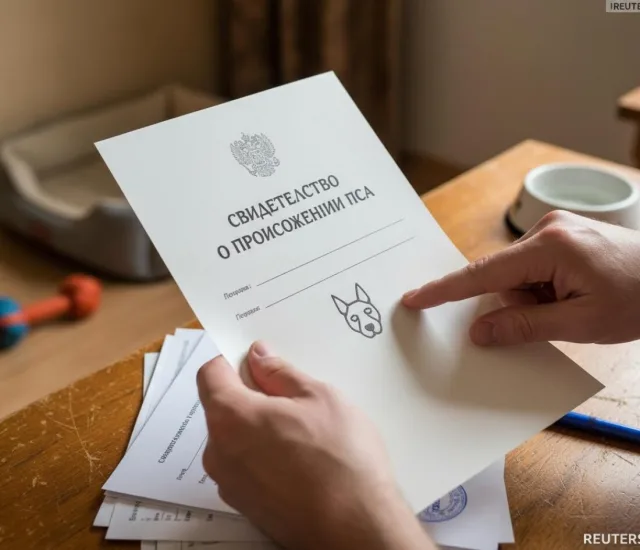 Свидетельство о происхождении пса