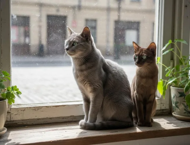 Русская голубая кошка