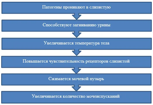 Развитие заболевания