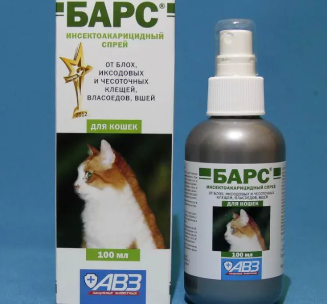 Спрей от блох и вшей Барс