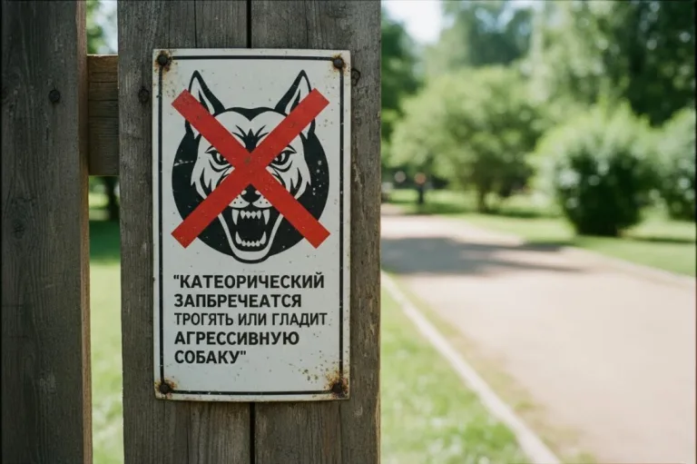 Категорически запрещается трогать или гладить агрессивную собаку