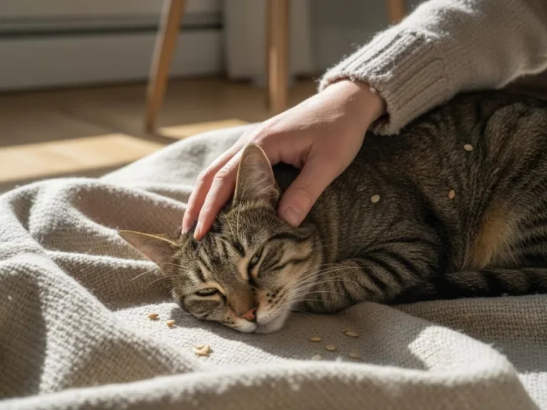 Огуречный цепень у кошек