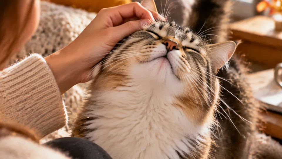 Кот сам подставляет голову под руку? 5 причин, почему ему так важно, чтобы вы чесали ему макушку