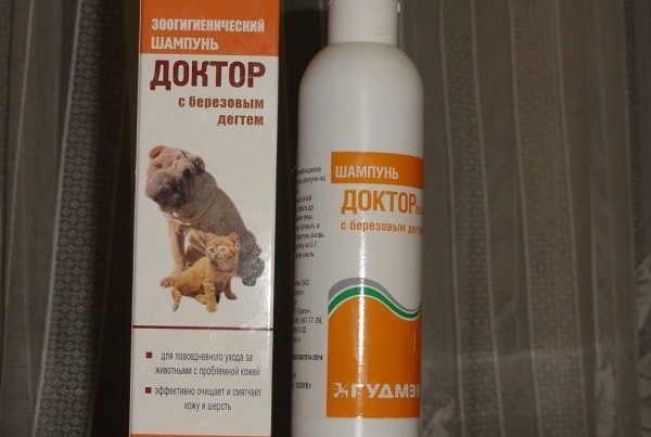 В ветеринарных аптеках представлен широкий ассортимент подходящих шампуней